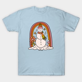 Rainbow Snowman T-Shirt